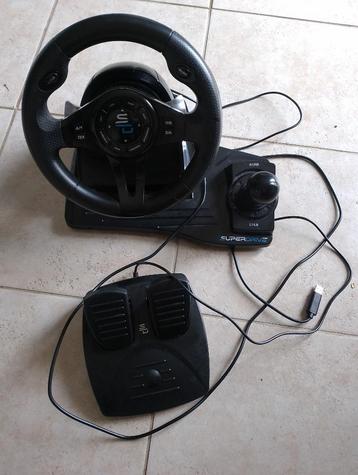 Superdrive – Volant de course GS550 avec pédalier beschikbaar voor biedingen