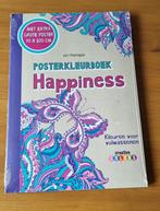 Poster kleurboek Happiness, Ophalen of Verzenden, Nieuw, Papier, Schets- of Tekenboek
