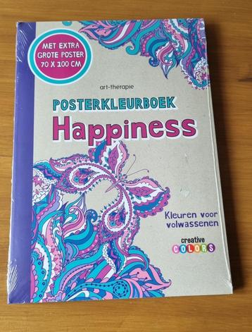 Poster kleurboek Happiness  beschikbaar voor biedingen