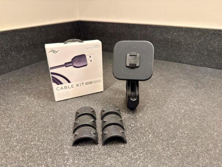 Peak Design Mobile Motorcycle Bar Mount V2 – Charging (Qi2), Telecommunicatie, Telefoonhouders, Zo goed als nieuw, Motor, Ophalen of Verzenden