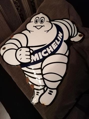 Michelin emaille bord, Frans fabrikaat goede staat.  beschikbaar voor biedingen