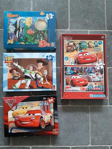 5 puzzles pour enfants de 50 et 60 pièces - Cars, Toy Story,, Enlèvement