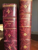 Met lederen rug ingebonden Illustraties, Antiek en Kunst, Ophalen