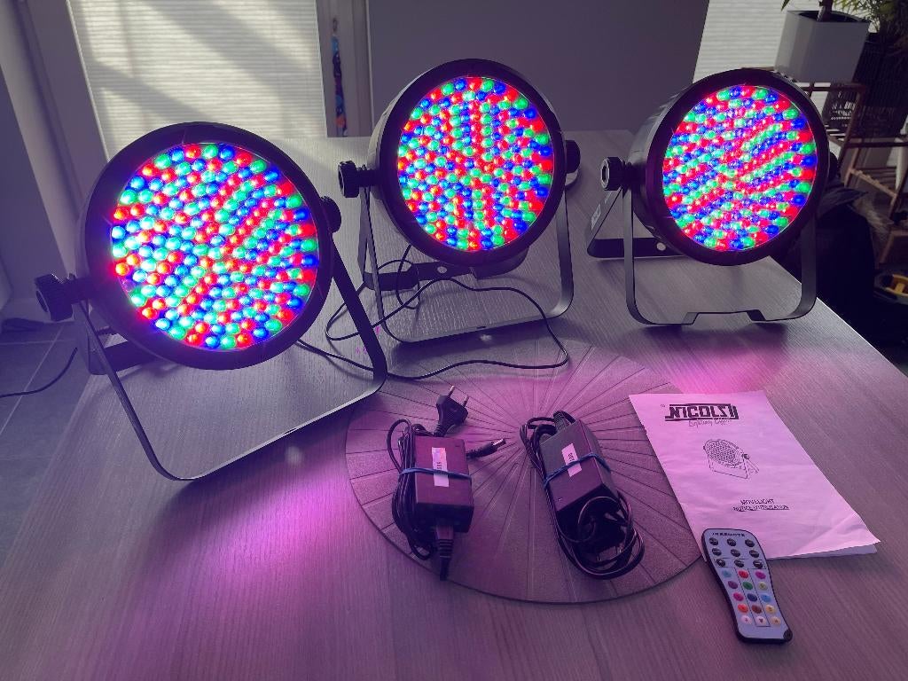 Nicols Movelight (prijs voor 3 stuks), Muziek en Instrumenten, Ophalen of Verzenden, Gebruikt, Licht, Geluidgestuurd