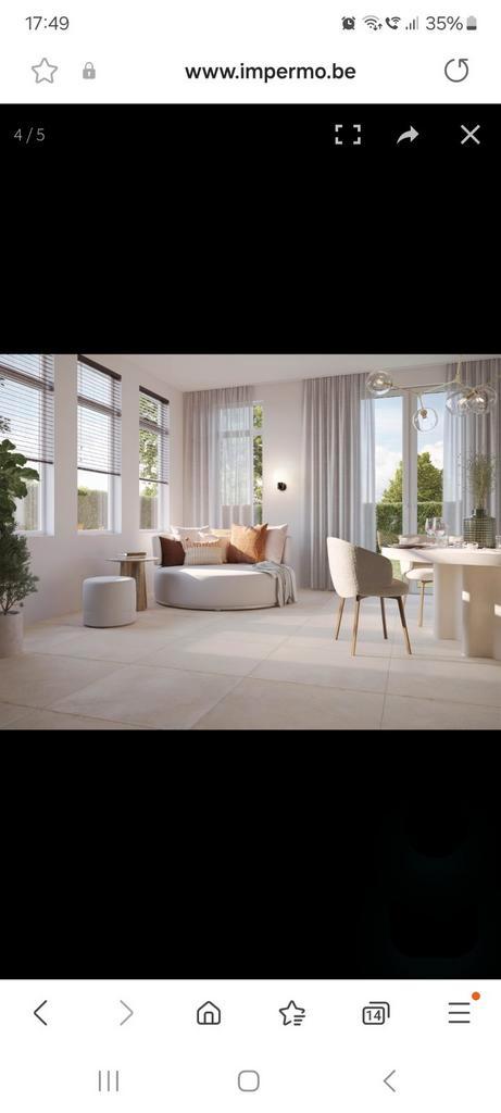 Keramische vloer- en wandtegel | 80x80 cm | Dune Sand, Doe-het-zelf en Bouw, Tegels, Zo goed als nieuw, Ophalen