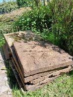Lot de 10 anciennes dalles de jardin de 70 cm x 70 cm, Ophalen of Verzenden, Gebruikt