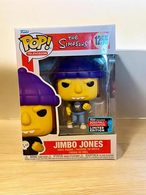 Nieuwe POP-televisie The Simpsons 1255 Jimbo Jones-figuur, Verzamelen, Film en Tv, Nieuw, Tv, Actiefiguur of Pop, Ophalen of Verzenden