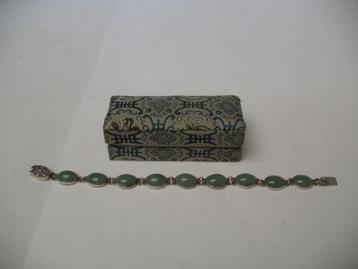 Vintage armband zilver en jade beschikbaar voor biedingen