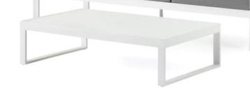 Ensemble de table de salon NEW de Caldela en aluminium blanc
