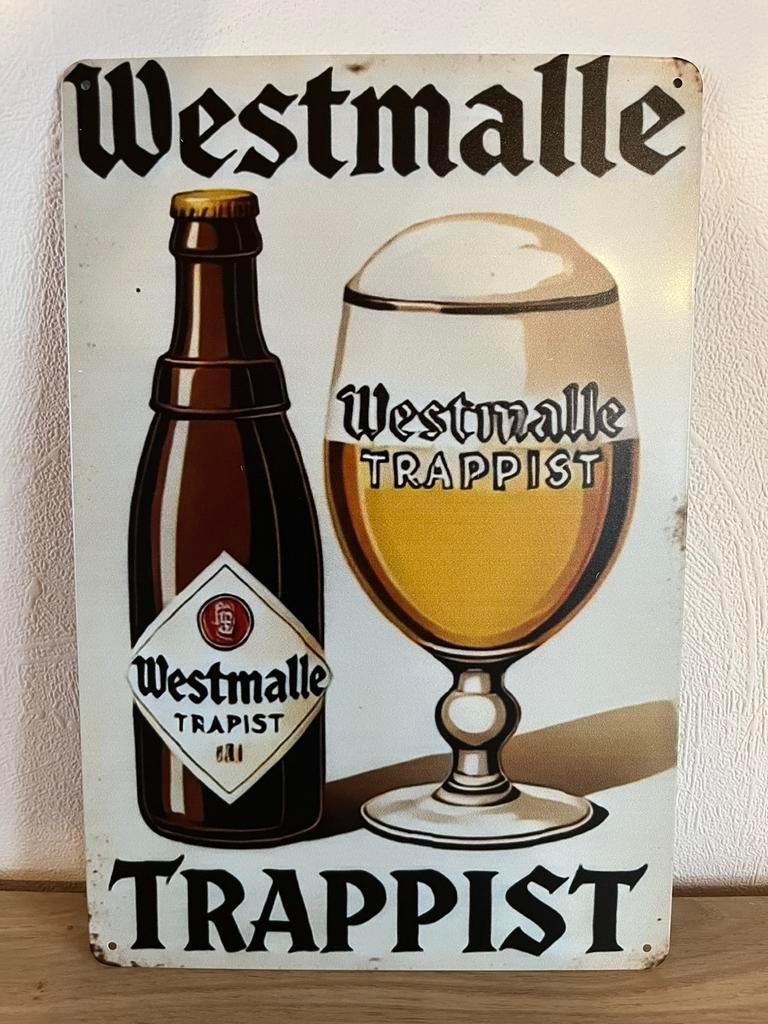 Plaque metallique westmalle, Enlèvement ou Envoi, Neuf