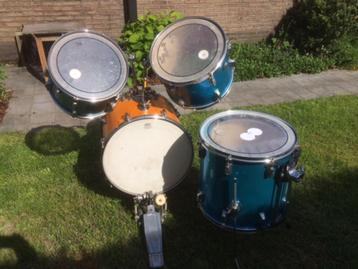 Pearl 70ies Wood-Fiberglass veelzijdige drumkit