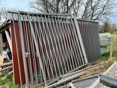 ijzeren poort + aflsuiting, Tuin en Terras, Tuinpoorten, Zo goed als nieuw, Ophalen