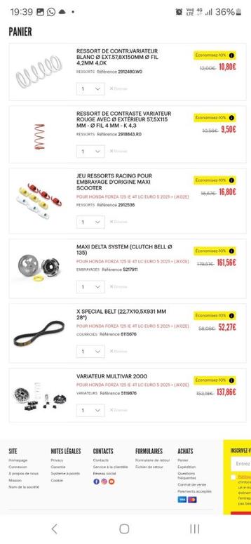 Honda forza 125 2021-2024 - Complete Malossi-set !!NIEUW!! beschikbaar voor biedingen