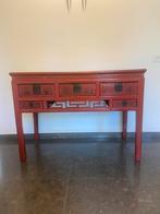 Mooi commode kast rood, Huis en Inrichting, Ophalen, Gebruikt, 100 tot 150 cm, Chinese look