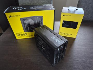 Corsair HX1000i 1000 watt voeding + Pro cable kit beschikbaar voor biedingen