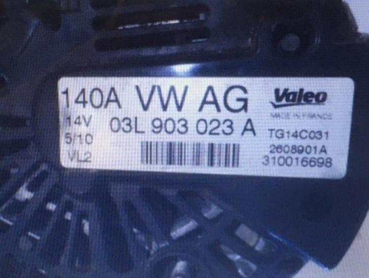 140 AMPER 14v DYNAMO. VW. AUDI. STOEL. Skoda., Auto-onderdelen, Motor en Toebehoren, Audi, Seat, Volkswagen, Skoda, Gereviseerd