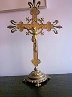 Grand Crucifix Christ ancien XIXème France catholique, Enlèvement ou Envoi