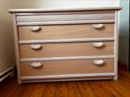 Commode-miroir-chevet bois plein, Ophalen, Gebruikt