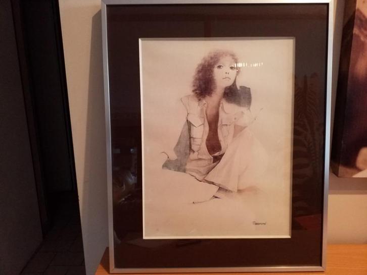 Dessin sous Cadre, Maison & Meubles, Accessoires pour la Maison | Cadres, Enlèvement ou Envoi