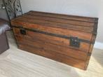 Oude gerestaureerde houten kist, Huis en Inrichting, Woonaccessoires | Kisten, Ophalen