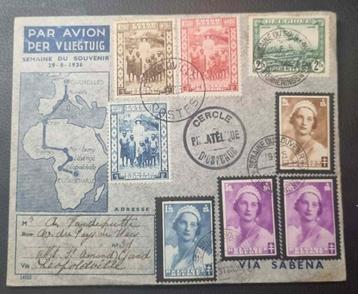 3 enveloppen Sabena postzegels congo beschikbaar voor biedingen