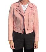 Roze suède jas, Kleding | Dames, Jassen | Zomer, Ophalen of Verzenden, Zo goed als nieuw, Maat 36 (S), Roze