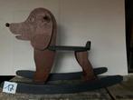 Houten hobbelpaard - hobbelhond voor kinderen, Ophalen, Zo goed als nieuw, Rij- of Hobbelspeelgoed