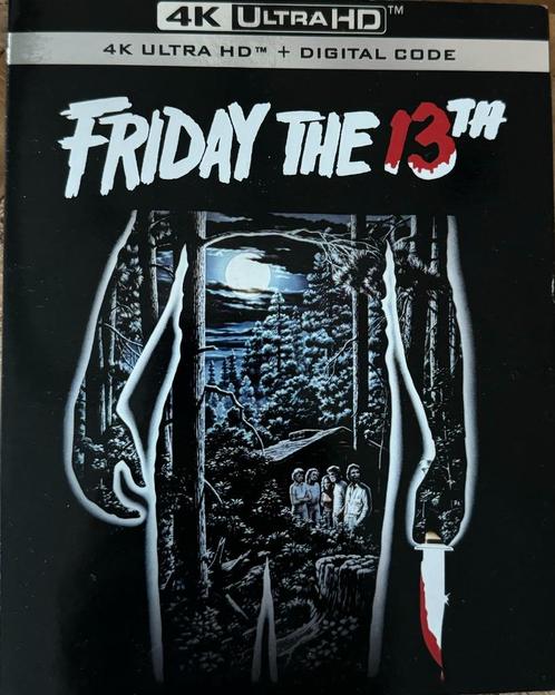 Friday the 13th (4K Blu-ray, US-uitgave met slipcover), CD & DVD, Blu-ray, Comme neuf, Horreur, Enlèvement ou Envoi