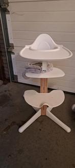 Kinderstoel stokki nomi met babyset, Enfants & Bébés, Chaises pour enfants, Enlèvement, Utilisé, Chaise évolutive, Plateau amovible
