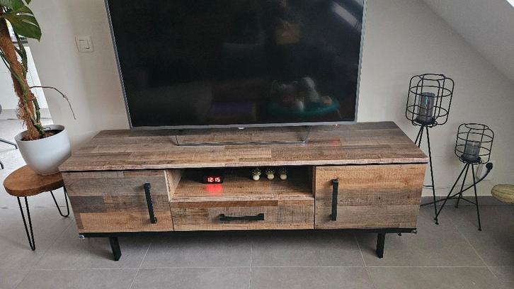 TV-kast (houtlook), Maison & Meubles, Armoires | Mobilier de télévision, Utilisé, Moins de 100 cm, 150 à 200 cm, 25 à 50 cm, Autres essences de bois