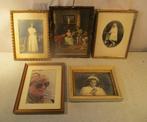 5 Mooie Antieke houten Fotolijsten - 25x19, Ophalen of Verzenden, Zo goed als nieuw
