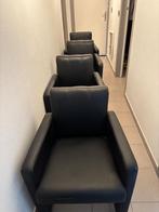 Eetkamerstoelen, Huis en Inrichting, Ophalen, Gebruikt, Zwart, Leer