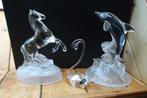 Cristal d'arques , paardje , dolfijn .., Antiek en Kunst, Ophalen of Verzenden