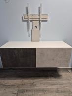 Meuble tv + support tv + la fixation murale., Ophalen, Zo goed als nieuw