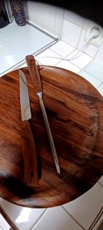 Planche à découper  en olivier, Ophalen, Zo goed als nieuw, Rond, Hout