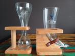 Verre kwak et la corne + support, Verzamelen, Glas en Drinkglazen, Ophalen, Zo goed als nieuw