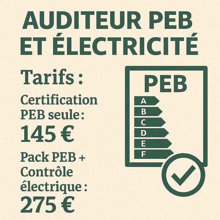 Auditeur - Certfiicate PEB - Controle électrique, Immo, Projets de nouvelles constructions