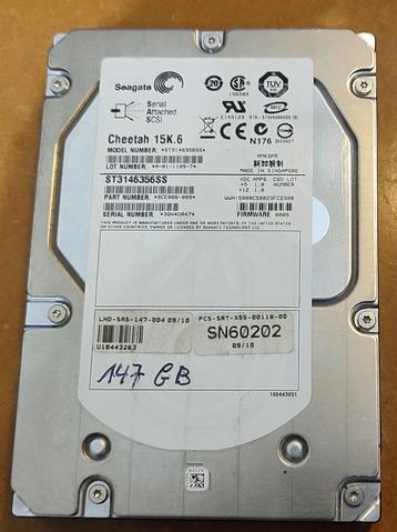 disque dur 3.5 SAS 147 Gb 15000 tours, Enlèvement ou Envoi, SAS
