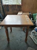Kleine tafel, Huis en Inrichting, Tafels | Eettafels, 50 tot 100 cm, Gebruikt, Eikenhout, Tot twee personen