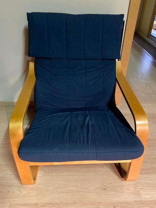 2 Houten relaxstoelen, Huis en Inrichting, Fauteuils, Gebruikt, Kunststof, 50 tot 75 cm, Minder dan 75 cm, Ophalen