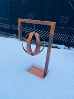 Handgemaakte tuinsculptuur | Hangende metalen kunst, Tuin en Terras, Ophalen of Verzenden, Nieuw, Metaal, Abstract beeld