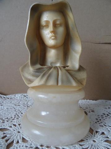 Mariabeeld Mariabeeldje buste 14cm Spaans Mariabeeldje 1980 beschikbaar voor biedingen