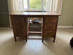 retro eiken bureau (gratis op te halen), Huis en Inrichting, Minder dan 50 cm, 100 tot 150 cm, Eikenhout, Zo goed als nieuw