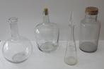 Set van 4 oude glazen kruiken, Antiek en Kunst, Ophalen