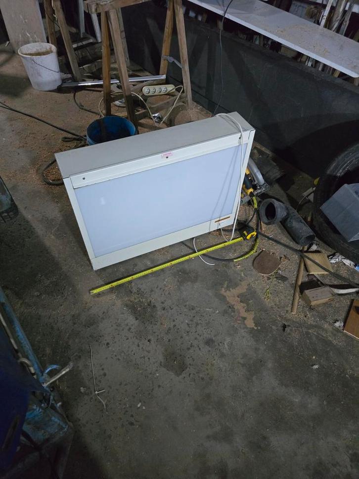 Negatief kijker 80cm breed 58cm hoog, Doe-het-zelf en Bouw, Bouwverlichting, Gebruikt, Lamp, Ophalen