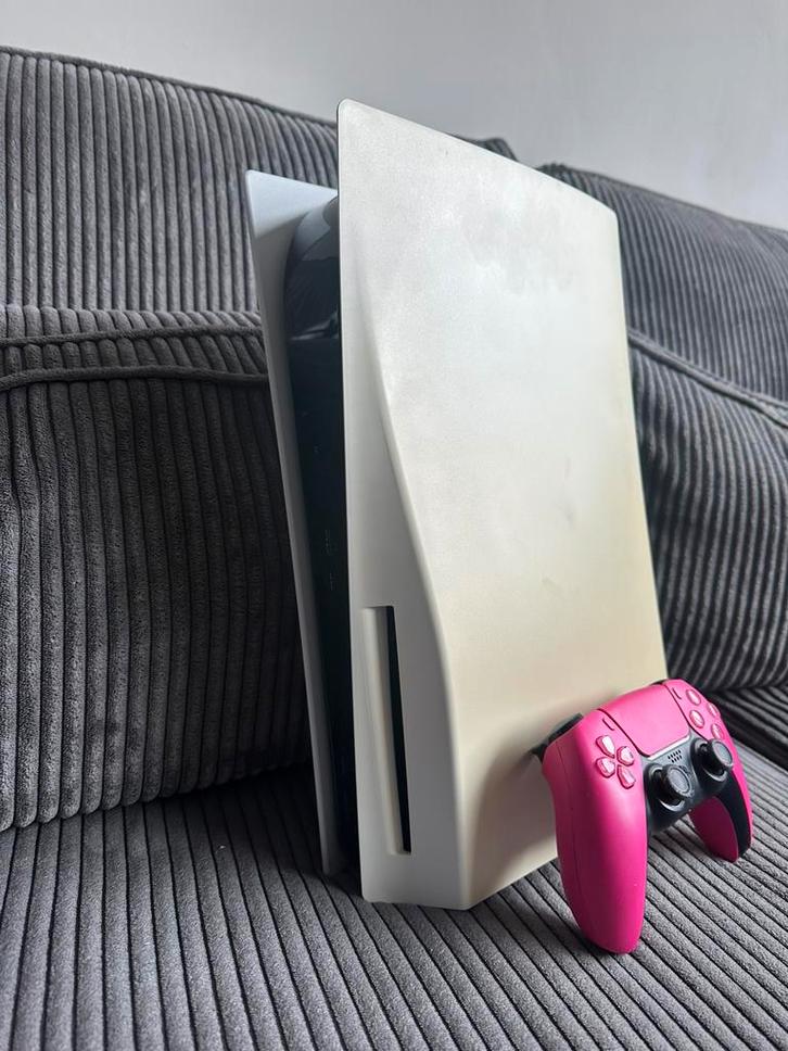 PS5 Disc + Nova Pink conttoller, werkt perfect!, Games en Spelcomputers, Spelcomputers | Sony PlayStation 5, Nieuw, Playstation 5