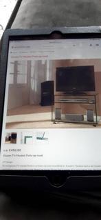 Meuble TV en verre sur roulettes, 50 à 100 cm, Enlèvement, 100 à 150 cm, Utilisé