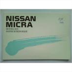 Nissan Micra Model K10 Instructieboekje 1989 #1 Nederlands, Autos : Divers, Modes d'emploi & Notices d'utilisation, Enlèvement ou Envoi