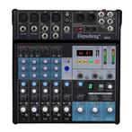 MX8 - Professionele 8-Kanaals DJ Audiomixer - Geluidskaart, Ophalen of Verzenden, Zo goed als nieuw, Studiomicrofoon, Draadloos