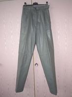 Dames Klassieke Lederen Broek, Ophalen of Verzenden, Zo goed als nieuw, Maat 36 (S), Grijs